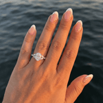 2 CT Round Halo & Pave Lab Grown Diamond Engagement Ring