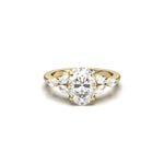 2 CT Round Halo & Pave Lab Grown Diamond Engagement Ring