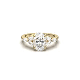 2 CT Round Halo & Pave Lab Grown Diamond Engagement Ring