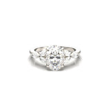 2 CT Round Halo & Pave Lab Grown Diamond Engagement Ring