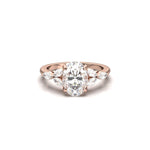 2 CT Round Halo & Pave Lab Grown Diamond Engagement Ring