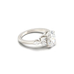 2 CT Round Halo & Pave Lab Grown Diamond Engagement Ring