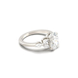 2 CT Round Halo & Pave Lab Grown Diamond Engagement Ring