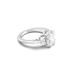 2 CT Round Halo & Pave Lab Grown Diamond Engagement Ring