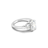 2 CT Round Halo & Pave Lab Grown Diamond Engagement Ring