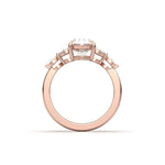 2 CT Round Halo & Pave Lab Grown Diamond Engagement Ring