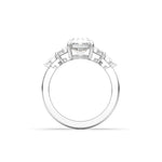 2 CT Round Halo & Pave Lab Grown Diamond Engagement Ring