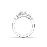 2 CT Round Halo & Pave Lab Grown Diamond Engagement Ring