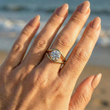 2 CT Round Halo & Pave Lab Grown Diamond Engagement Ring