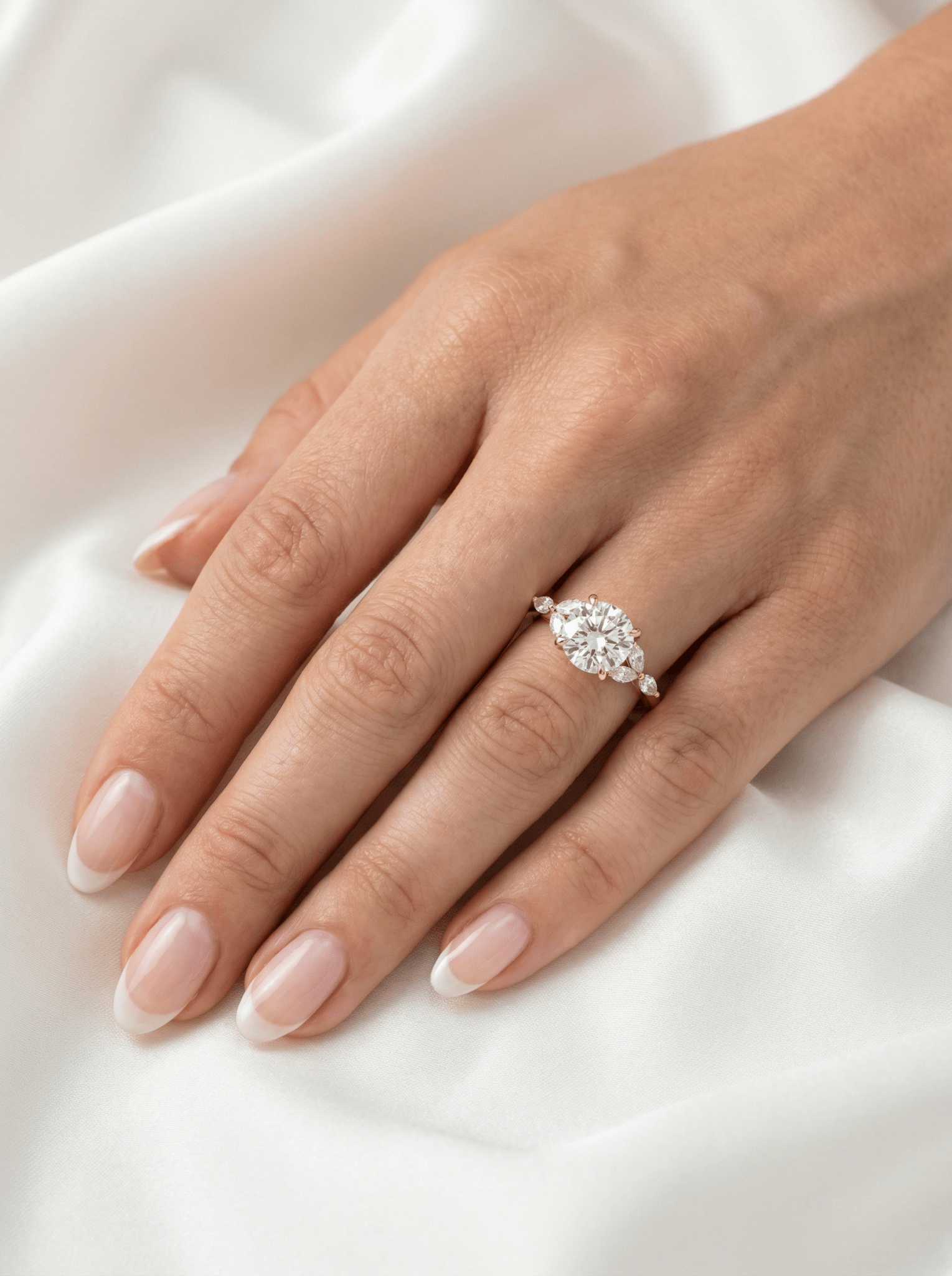 2 CT Round Halo & Pave Lab Grown Diamond Engagement Ring