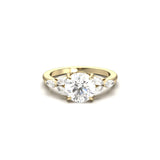 2 CT Round Halo & Pave Lab Grown Diamond Engagement Ring