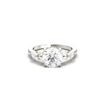 2 CT Round Halo & Pave Lab Grown Diamond Engagement Ring