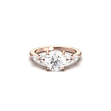 2 CT Round Halo & Pave Lab Grown Diamond Engagement Ring