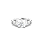2 CT Round Halo & Pave Lab Grown Diamond Engagement Ring
