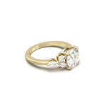 2 CT Round Halo & Pave Lab Grown Diamond Engagement Ring