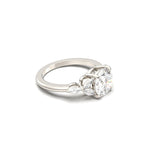 2 CT Round Halo & Pave Lab Grown Diamond Engagement Ring