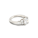 2 CT Round Halo & Pave Lab Grown Diamond Engagement Ring
