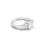 2 CT Round Halo & Pave Lab Grown Diamond Engagement Ring
