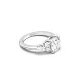 2 CT Round Halo & Pave Lab Grown Diamond Engagement Ring