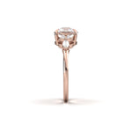 2 CT Round Halo & Pave Lab Grown Diamond Engagement Ring