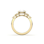 2 CT Round Halo & Pave Lab Grown Diamond Engagement Ring