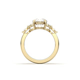 2 CT Round Halo & Pave Lab Grown Diamond Engagement Ring