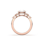 2 CT Round Halo & Pave Lab Grown Diamond Engagement Ring