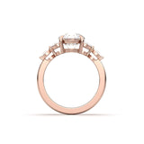 2 CT Round Halo & Pave Lab Grown Diamond Engagement Ring