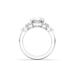2 CT Round Halo & Pave Lab Grown Diamond Engagement Ring