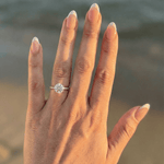 2 CT Round Halo & Pave Lab Grown Diamond Engagement Ring