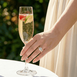 2 CT Round Halo & Pave Lab Grown Diamond Engagement Ring
