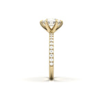 2 CT Round Halo & Pave Lab Grown Diamond Engagement Ring