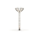 2 CT Round Halo & Pave Lab Grown Diamond Engagement Ring
