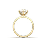 2 CT Round Halo & Pave Lab Grown Diamond Engagement Ring