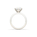 2 CT Round Halo & Pave Lab Grown Diamond Engagement Ring