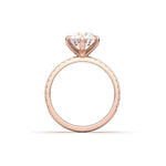 2 CT Round Halo & Pave Lab Grown Diamond Engagement Ring