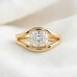 2 CT Round Halo & Pave Lab Grown Diamond Engagement Ring