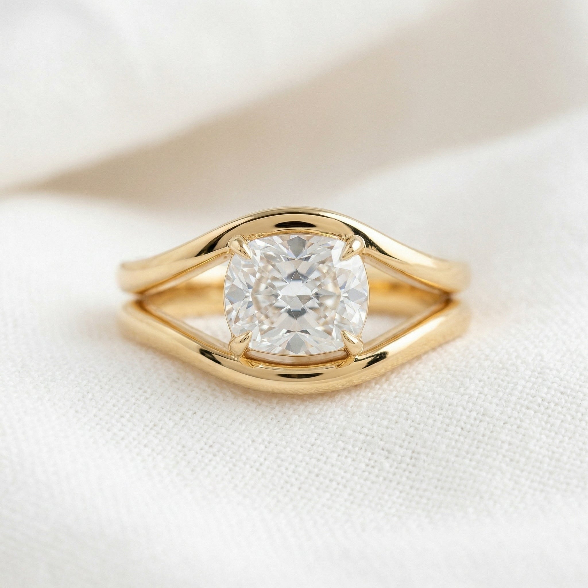 2 CT Round Halo & Pave Lab Grown Diamond Engagement Ring