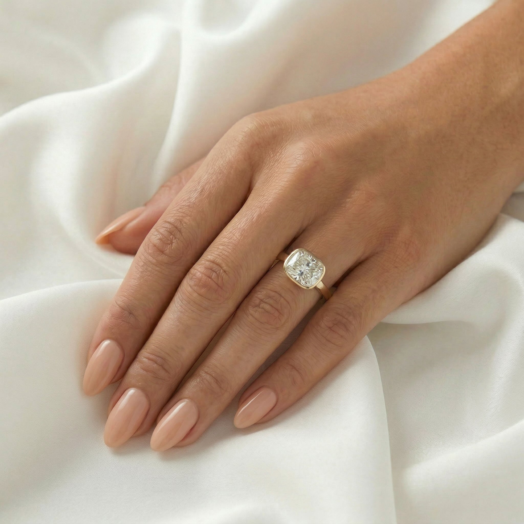 2 CT Round Halo & Pave Lab Grown Diamond Engagement Ring