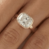 2 CT Round Halo & Pave Lab Grown Diamond Engagement Ring
