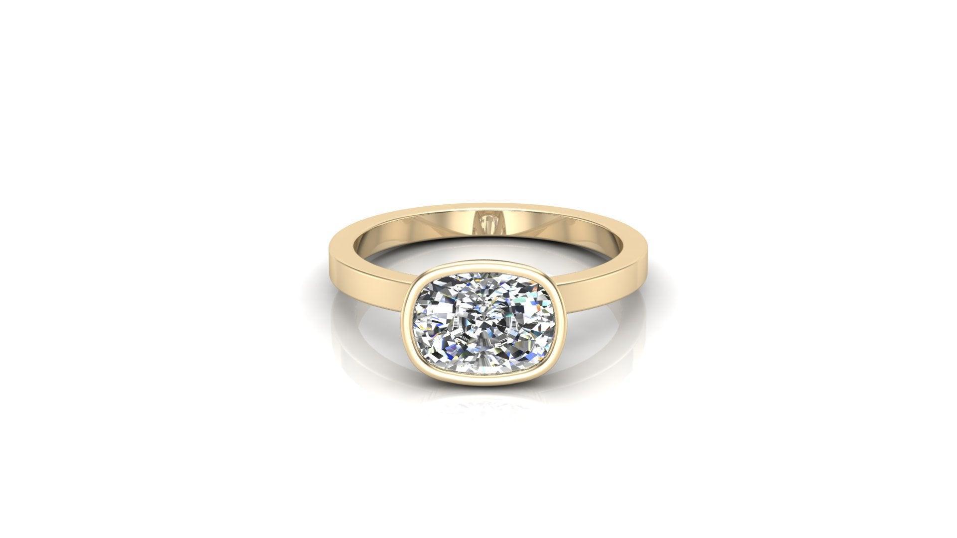 2 CT Round Halo & Pave Lab Grown Diamond Engagement Ring