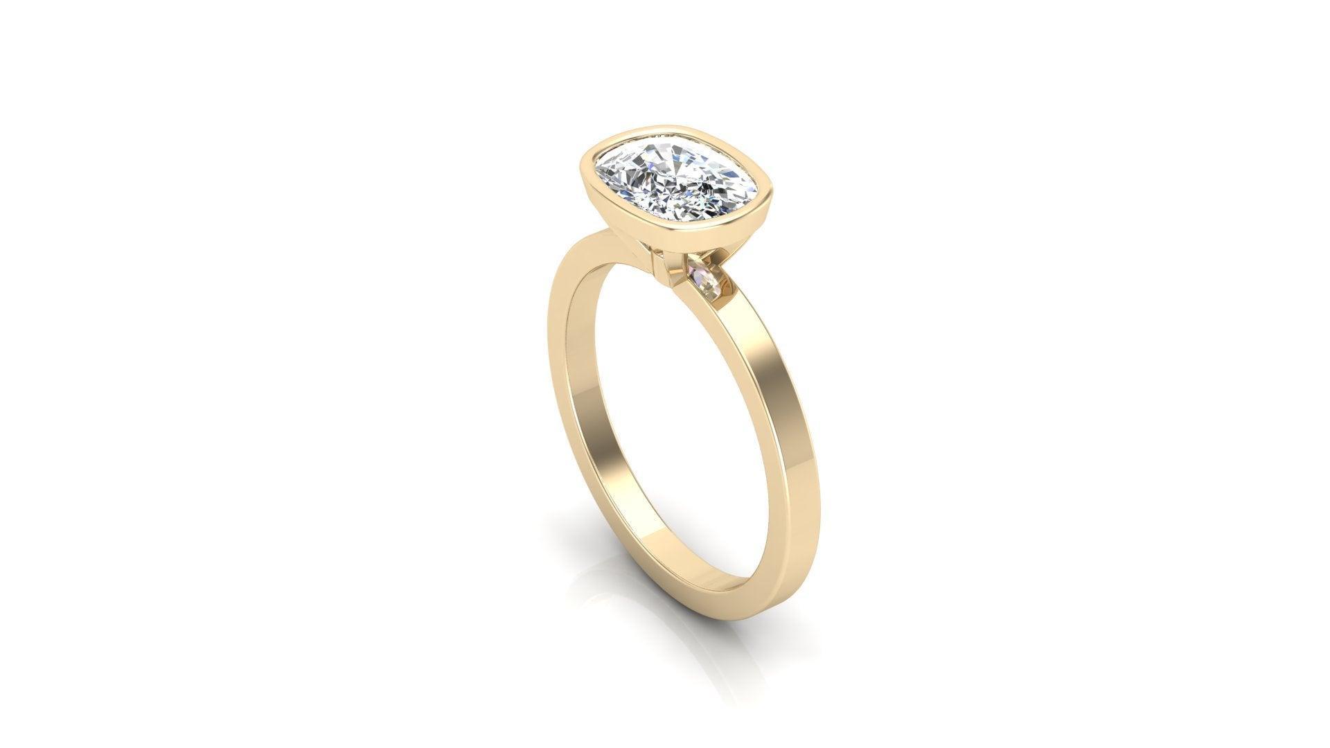 2 CT Round Halo & Pave Lab Grown Diamond Engagement Ring