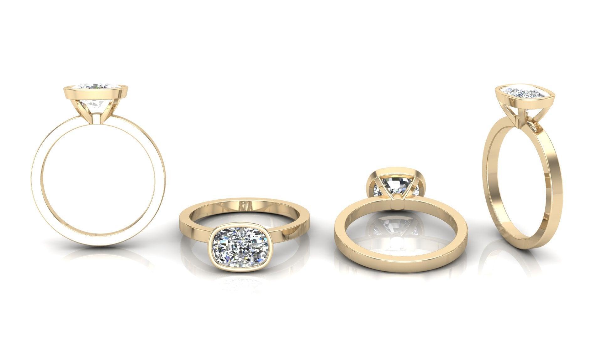 2 CT Round Halo & Pave Lab Grown Diamond Engagement Ring