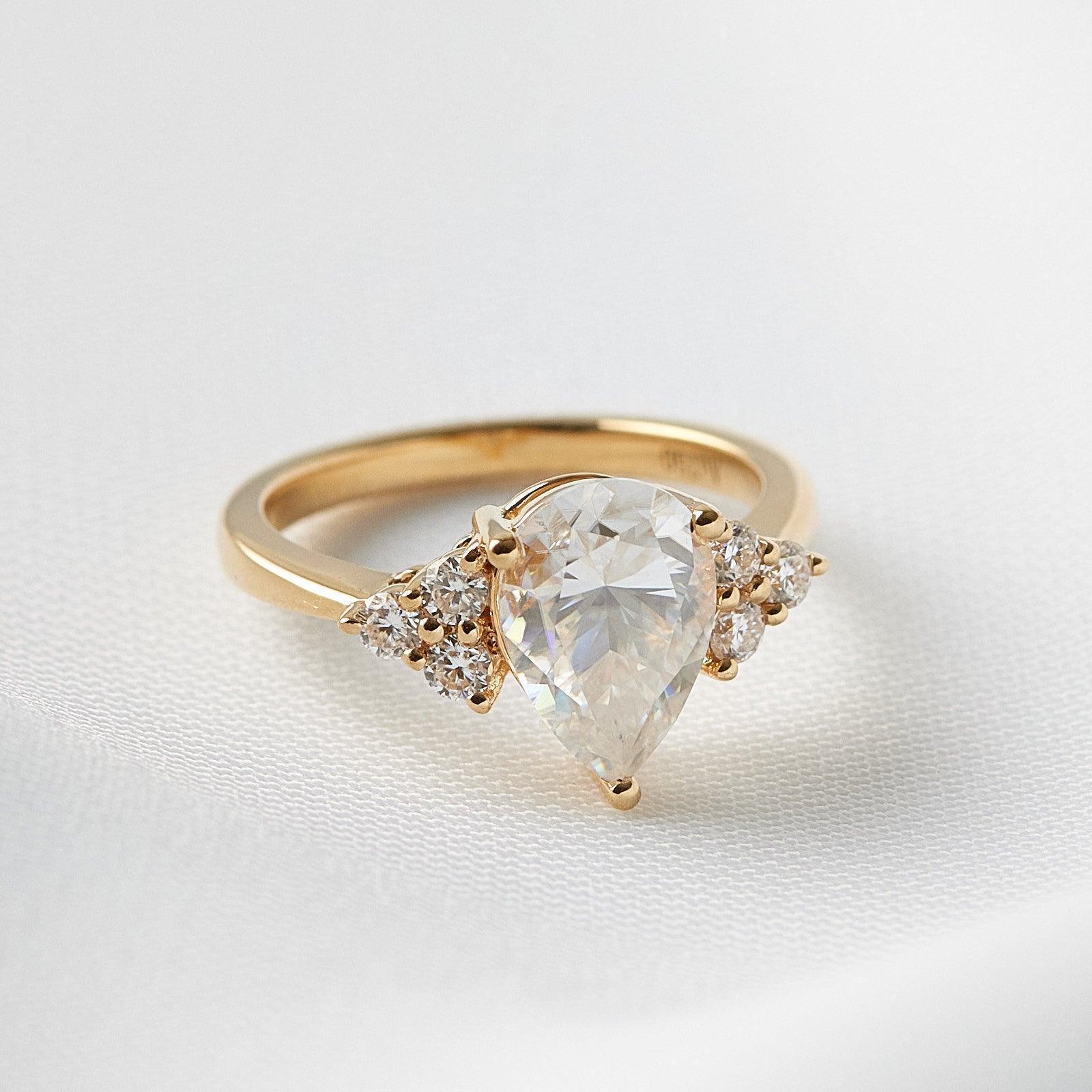 2 CT Round Halo & Pave Lab Grown Diamond Engagement Ring