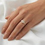 2 CT Round Halo & Pave Lab Grown Diamond Engagement Ring