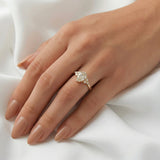 2 CT Round Halo & Pave Lab Grown Diamond Engagement Ring