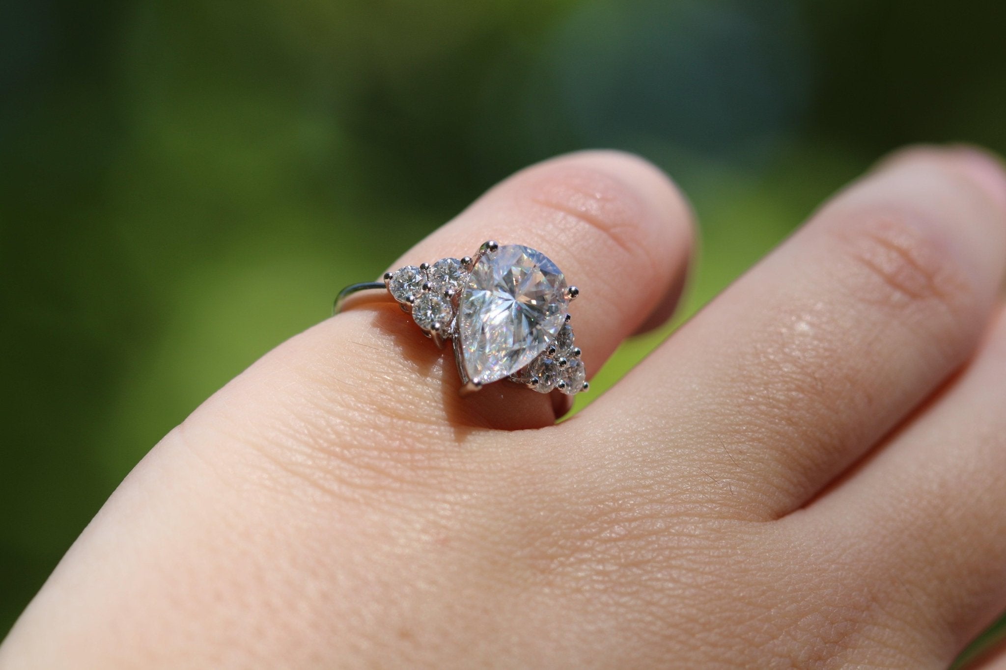 2 CT Round Halo & Pave Lab Grown Diamond Engagement Ring