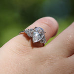 2 CT Round Halo & Pave Lab Grown Diamond Engagement Ring