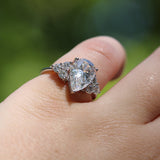 2 CT Round Halo & Pave Lab Grown Diamond Engagement Ring