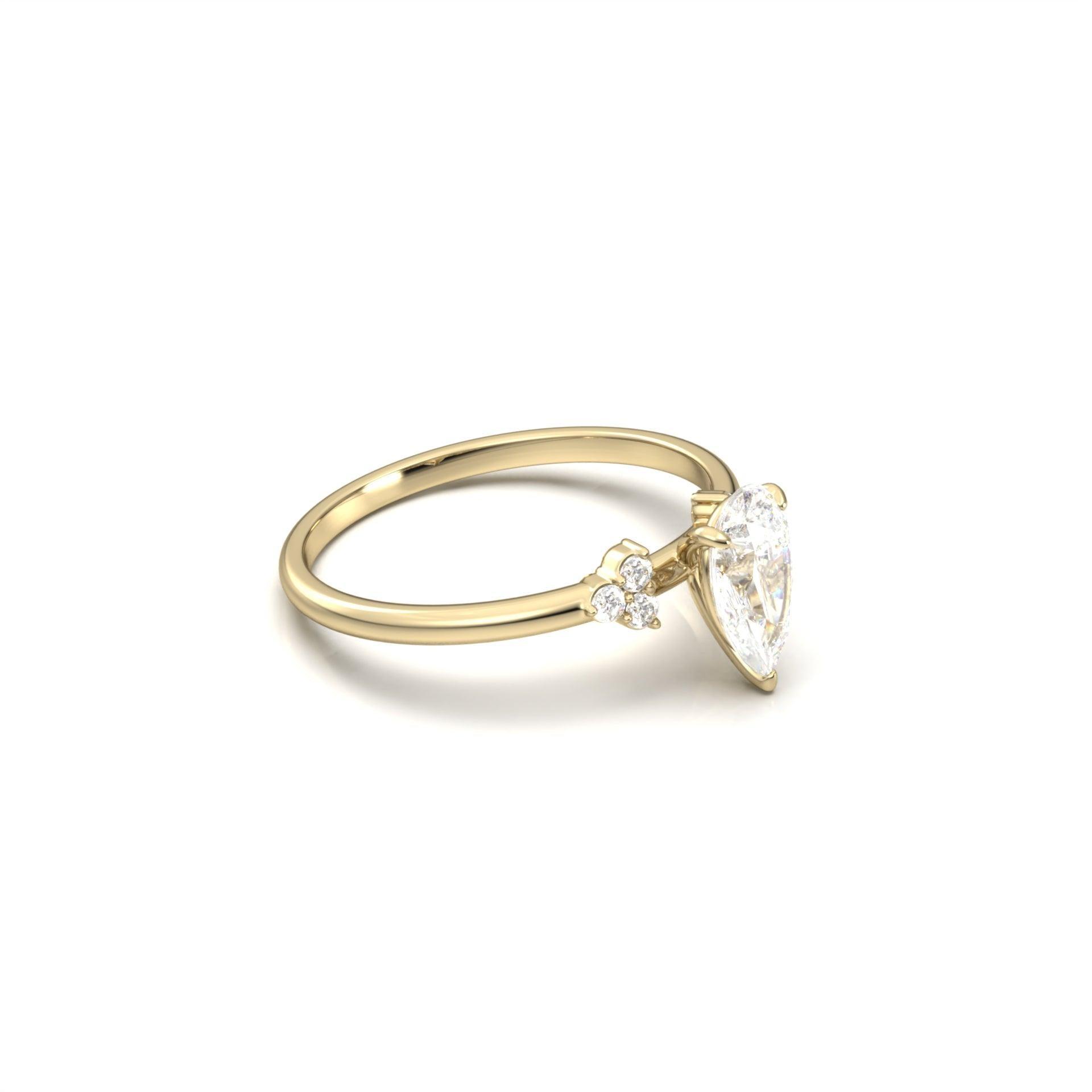 2 CT Round Halo & Pave Lab Grown Diamond Engagement Ring
